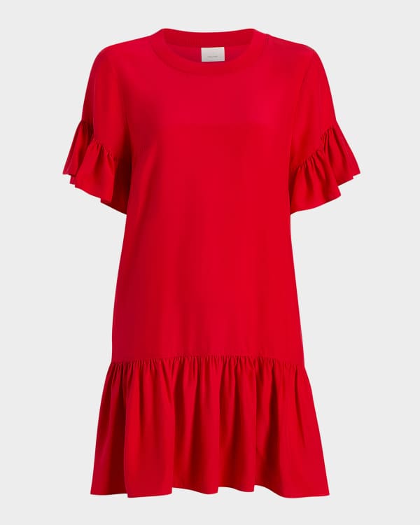 ワンピース AND MARY Mary logo flare mini dress And Mary Logo Flare Mini Dress