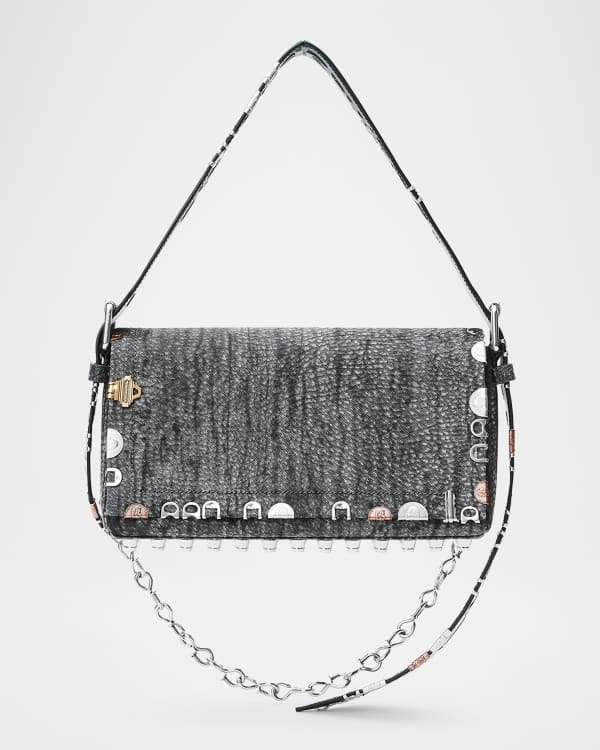 Alexander Wang Roz Flap Studded Leather Shoulder Bag