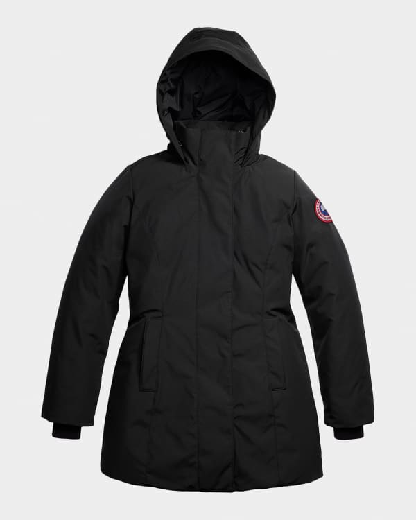 Moose Knuckles Stirling Satin Parka with Removable Hood | Neiman