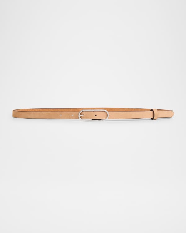 Rag & Bone Harlow Grainy Leather Belt | Neiman Marcus