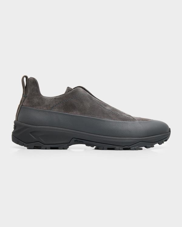 Kiton MENS Suede Low Top Black Sneaker Kiton Men main image 3