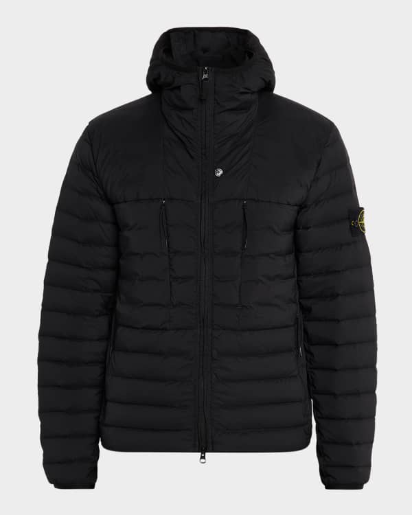 Bottega Veneta Men's Tech Puffer Jacket with Intrecciato
