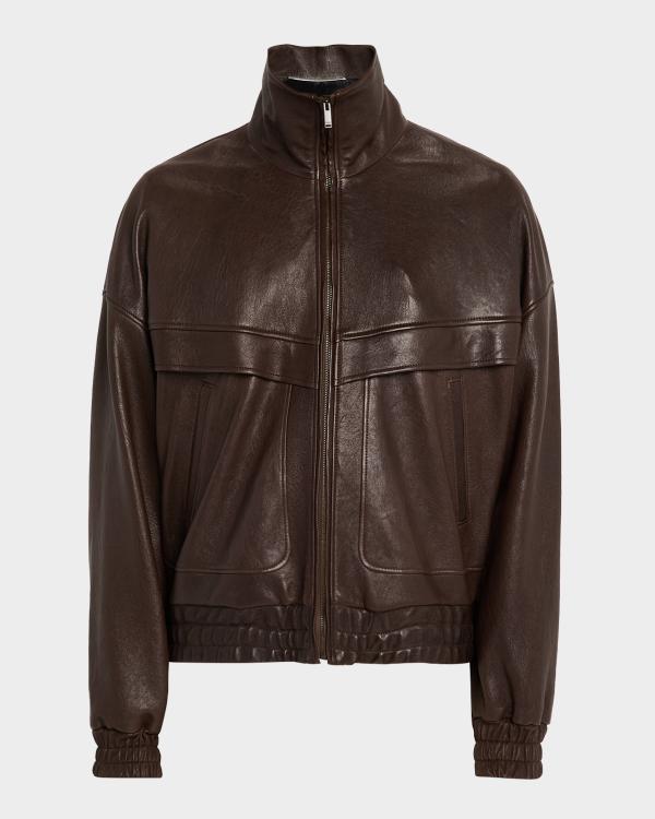 Dsquared2 Men's Denim Pinstripe Zip Jacket | Neiman Marcus