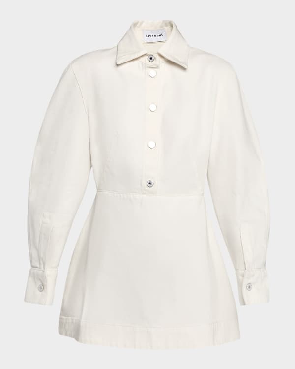 zimmermann silk wrap dress white Zimmermann Silk Wrap Dress