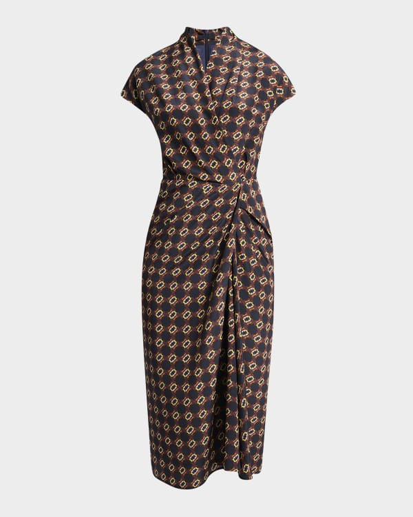 Dries Van Noten Debano Sequined Midi Dress | Neiman Marcus