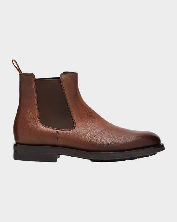 Stuart Weitzman Men's Adwin Leather Chelsea Boots
