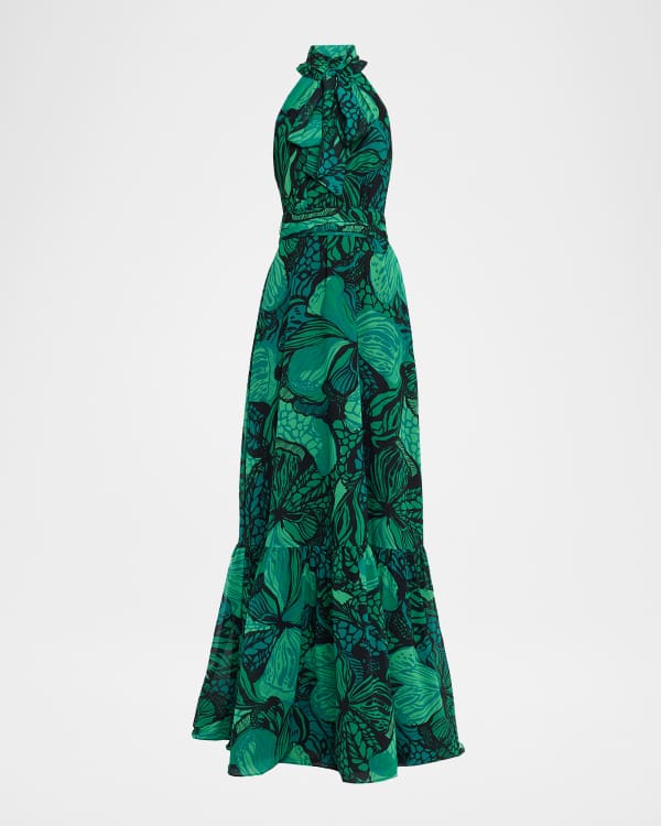 即発SALE!!TADASHI SHOJI シアーエレガント花柄プリントローブ 即発SALE!!TADASHI SHOJI シアーエレガント花柄プリントローブ