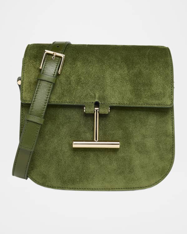 TOM FORD Wallis Stamped Crocodile Leather Mini Chain Shoulder Bag