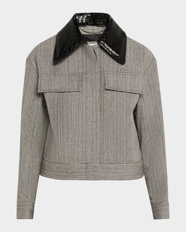 3.1 Phillip Lim ウール混ジャケット 3.1 Phillip Lim Tailored Cropped Wool Blazer | Neiman Marcus