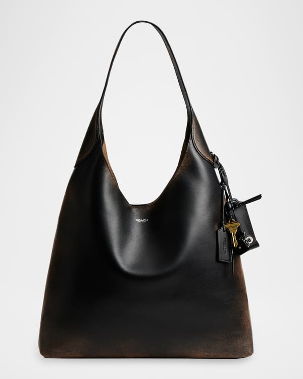 Coach Swing Zip Leather Shoulder Bag | Neiman Marcus