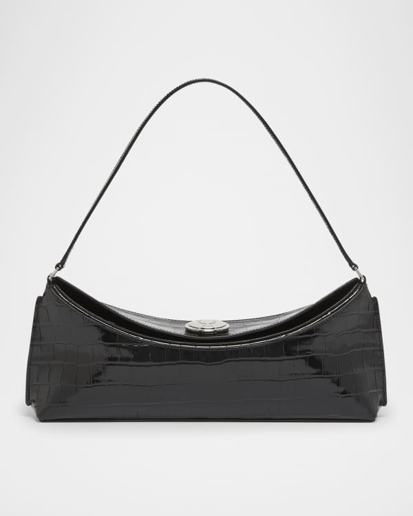 Jacquemus Le Rond Carre Zebra-Printed Leather Shoulder Bag