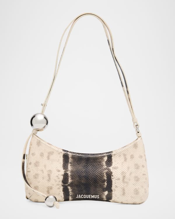 Le  Petit Bambimou Croc-Embossed Leather Shoulder Bag