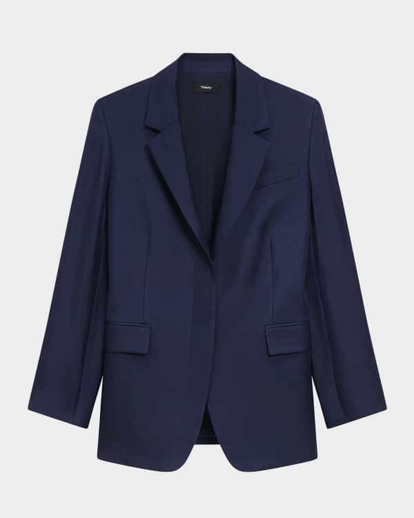 Theory Relaxed Patch Pocket Jacket | Neiman Marcus