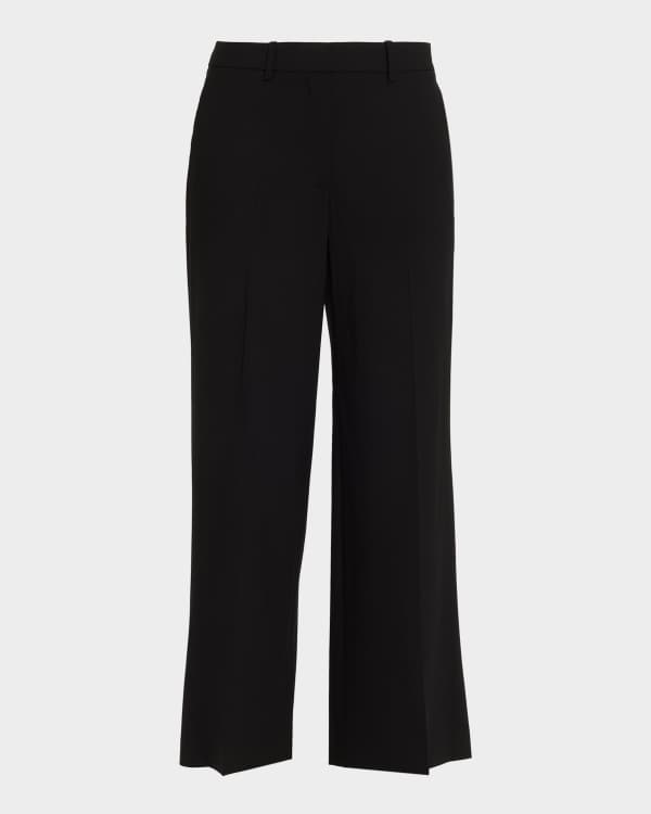 Theory Admiral Crepe Relaxed Straight-Leg Pants | Neiman Marcus