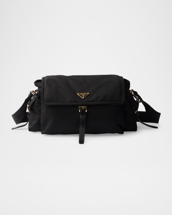 Prada Explore Large Nappa Leather Flap Shoulder Bag | Neiman Marcus