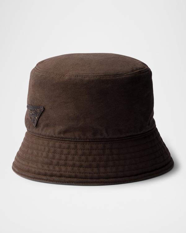 Prada Striped Bucket Hat | Neiman Marcus