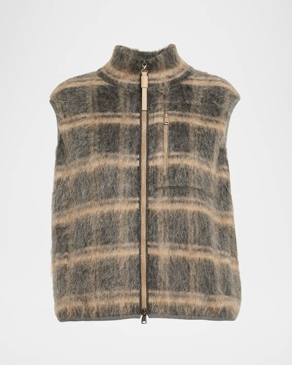 Max Mara Oversized Wool-Alpaca Teddy Gilet | Neiman Marcus