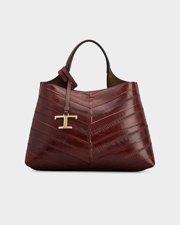 Tod's Medium Leather Bauletto Top Handle Bag | Neiman Marcus