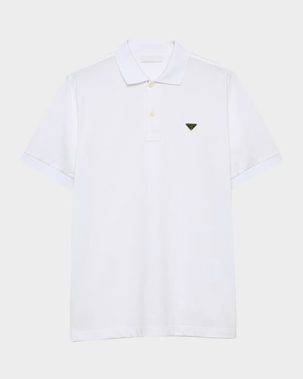 Givenchy Men's 4G Pique Zip Polo Shirt | Neiman Marcus