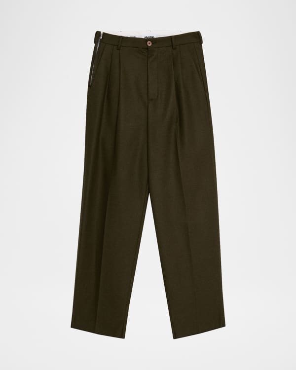 Homme Plisse Issey Miyake Men's Pleated Straight Pants | Neiman Marcus