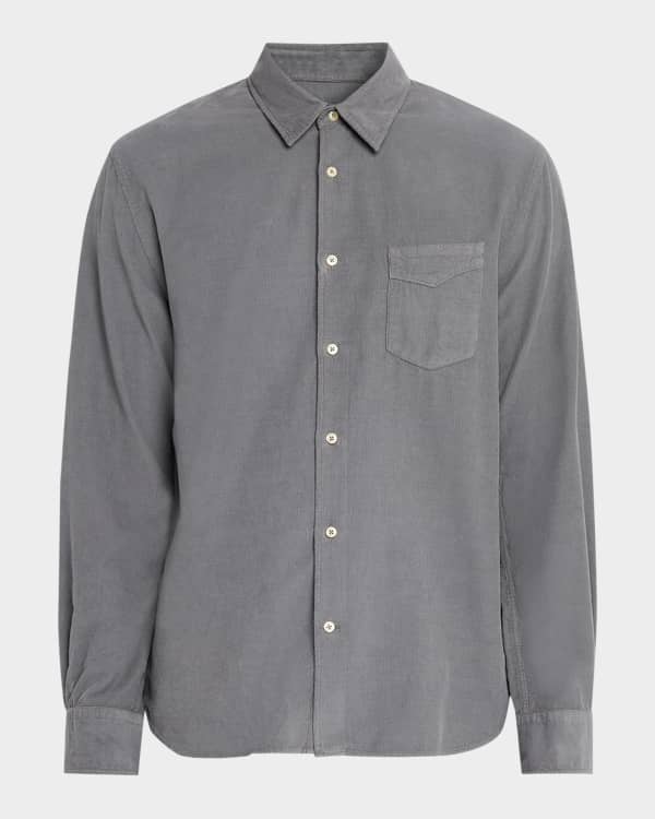enzo mens dress shirts Enzo Sport Shirts-E72679-1-Gray Crinckled