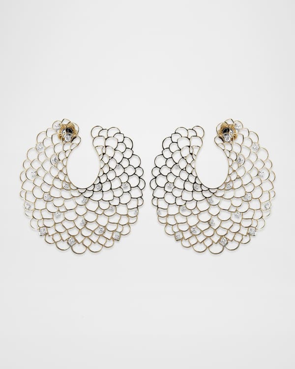 【Oscar de la Renta】フラワークリスタルピアス Amazon.com: Oscar de la Renta, Crystal O Flower Earrings
