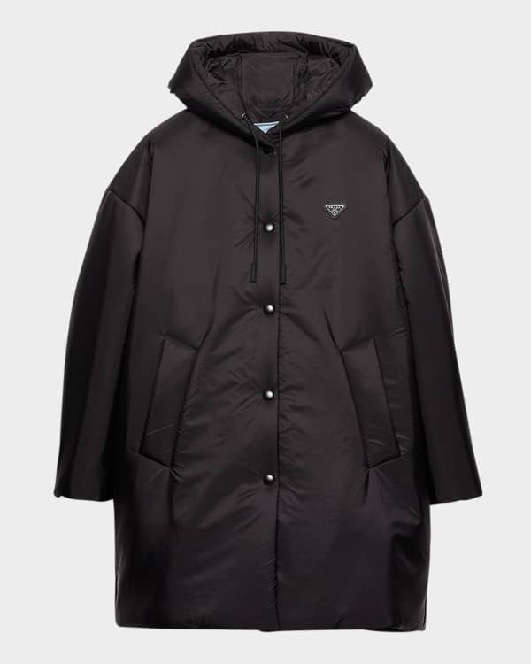 Prada Lightweight Re-Nylon Oversized Raincoat | Neiman Marcus