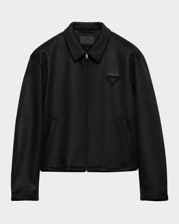 Prada Men's Archive Poplin Jacket | Neiman Marcus