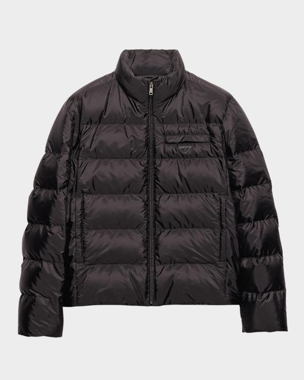 Prada Men's Corduroy Puffer Jacket | Neiman Marcus