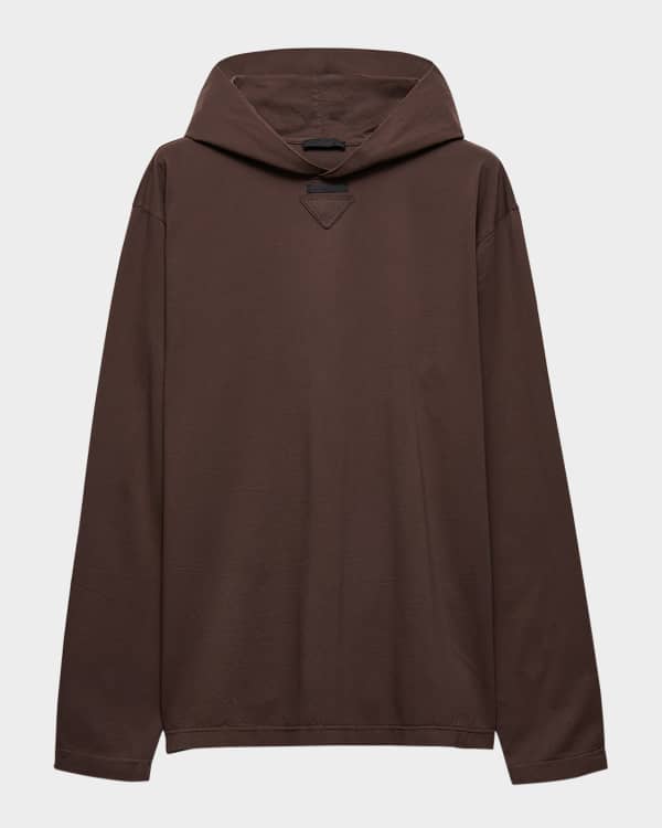 Dries Van Noten Men's Haxel Cotton Floral Hoodie with Embroidery