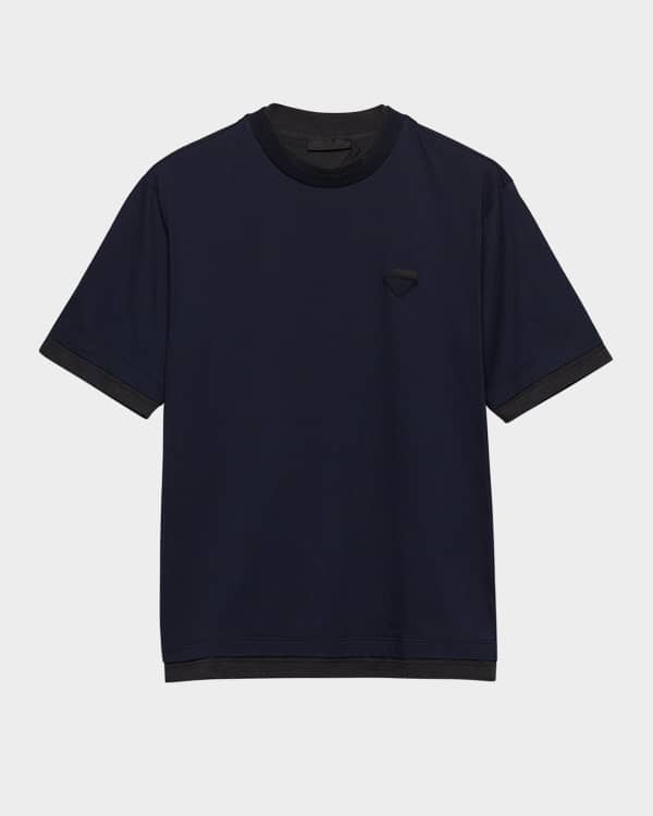 Prada Men's Cotton Short-Sleeve T-Shirt | Neiman Marcus