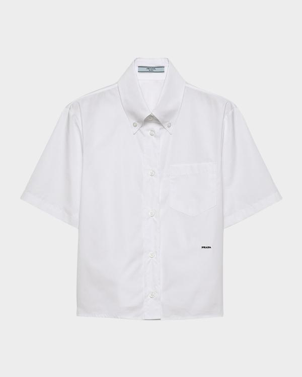 Prada Oxford Cotton Shirt | Neiman Marcus
