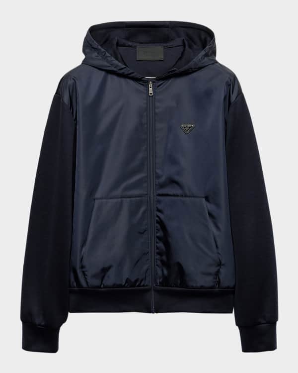 Dries Van Noten Men's Haxel Cotton Floral Hoodie with Embroidery