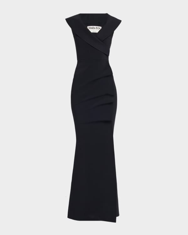 AMUR Lorelie Pleated Halter Gown | Neiman Marcus
