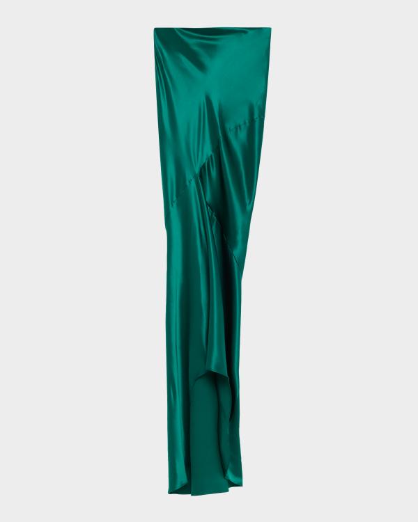 Dries Van Noten Salvix Velvet Burnout Maxi Skirt | Neiman Marcus
