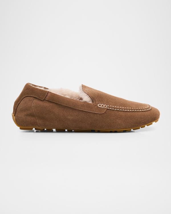 rag & bone Men\'s Dark Brown Suede Penny Loafers rag & bone Lexi Suede Penny Loafers | Neiman Marcus main image 4