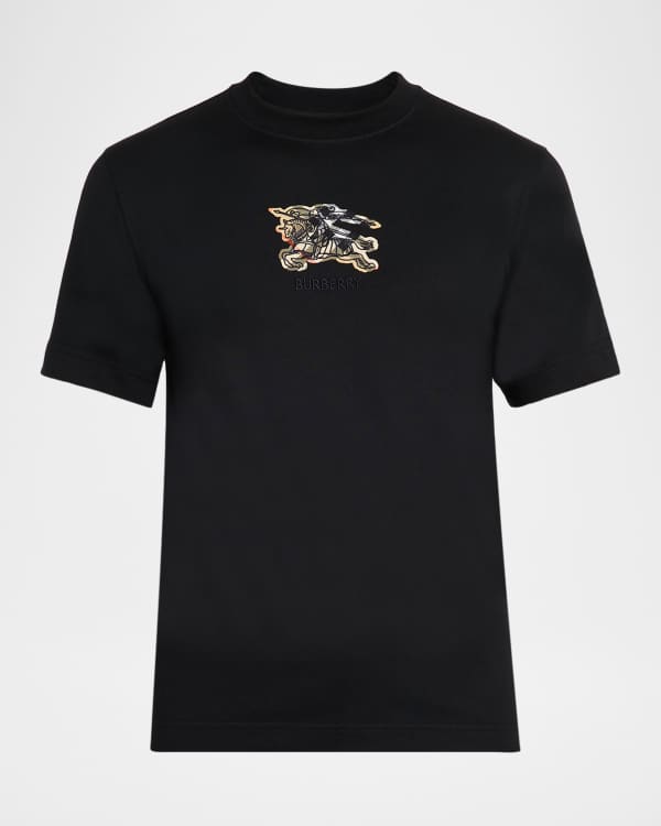 BURBERRY ブラック Tシャツ Burberry Men's Parker EKD T-Shirt | Neiman Marcus