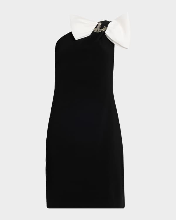 Bronx and Banco Estelle Deep V-Neck Floral Applique Mini Dress | Neiman  Marcus