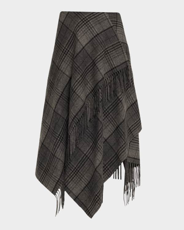 Quinn Fringe Knit Ankle Wrap Skirt