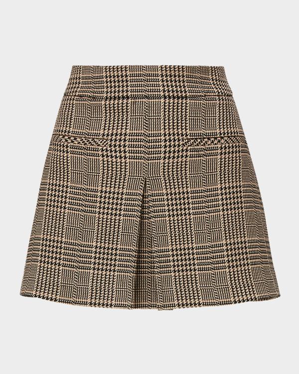 ALICE + OLIVIA Emilie Tweed Mini Skirt | Neiman Marcus