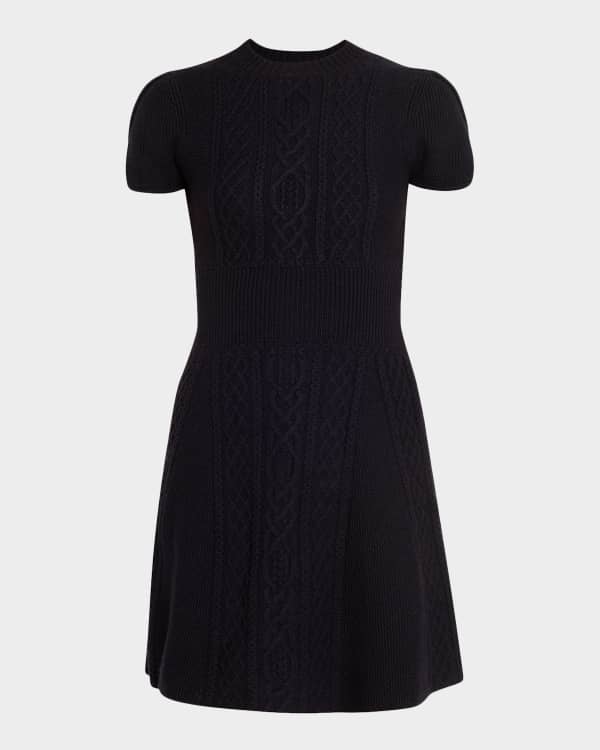thermal knit a line dress Emilia Knit Dress in Powder Blue Multi S