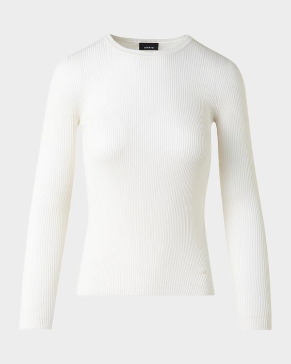 Another Tomorrow Draped Knit Sweater | Neiman Marcus