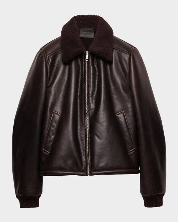 Rag & Bone Men's Melrose Full-Zip Leather Jacket | Neiman Marcus