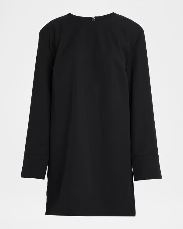 Ganni Shiny Check Drop-Waist Midi Dress | Neiman Marcus
