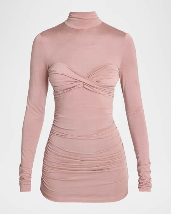 トップス SAINT LAURENT TURTLENECK KNITS SAINT LAURENT Ribbed silk turtleneck top | NET-A-PORTER