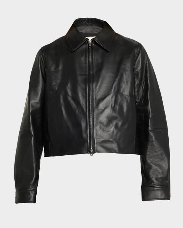 L'AGENCE Koda Cropped Denim Jacket | Neiman Marcus