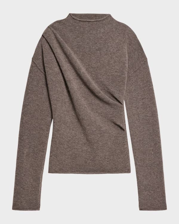 Helmut Lang Strap V-Neck Long-Sleeve Sweater | Neiman Marcus