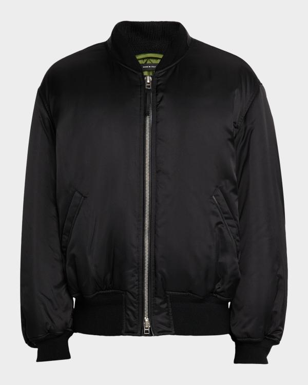 TOM FORD Men's Napa Leather Full-Zip Blouson Jacket | Neiman Marcus