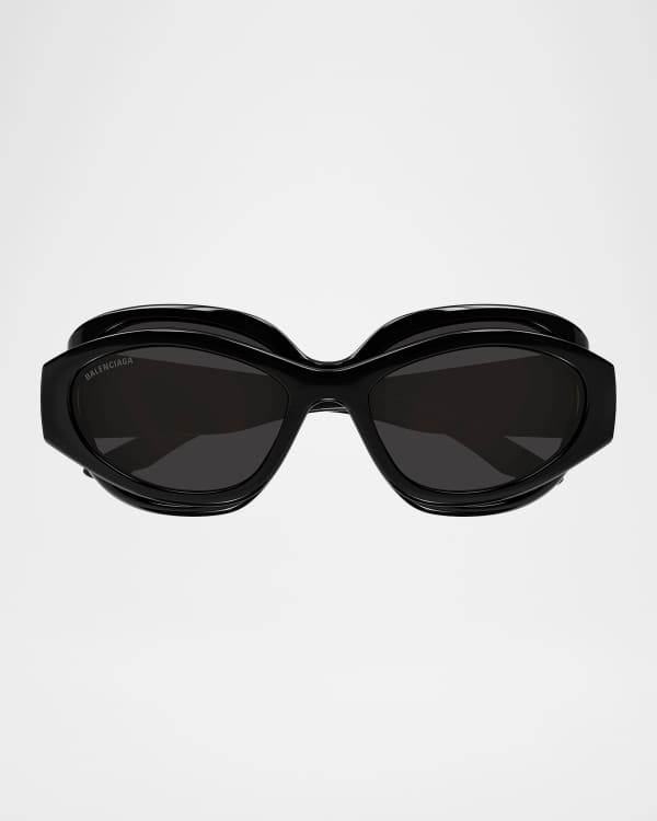 Balenciaga BB Logo Butterfly Sunglasses | Neiman Marcus