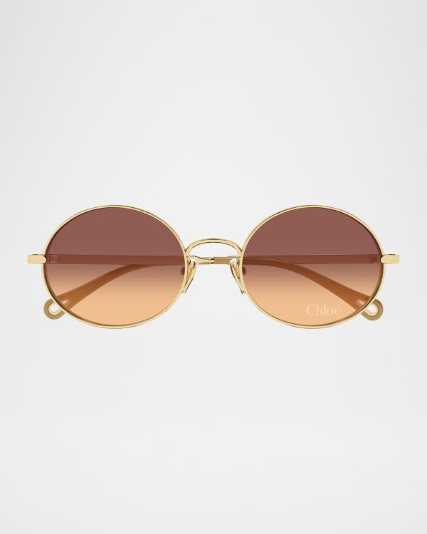 Chloe Rosie round scallop rimless sunglasses CHLOÉ ROSIE RIMLESS ROUNDED METAL SUNGLASSES - Sunglasses  main image 4